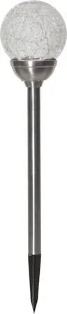Glory solcellepinne 45 cm - sølvfarget/klar - Hagemøbler & utemiljø - Hagedekorasjon & utemiljø - Hagebelysning