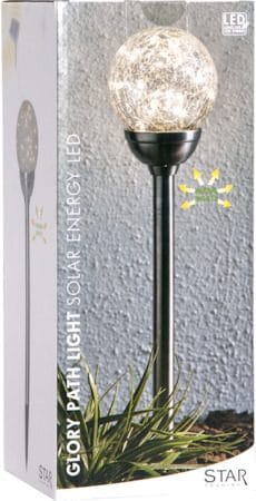 Glory solcellepinne 45 cm - sølvfarget/klar - Hagemøbler & utemiljø - Hagedekorasjon & utemiljø - Hagebelysning
