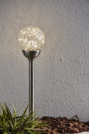 Glory solcellepinne 45 cm - sølvfarget/klar - Hagemøbler & utemiljø - Hagedekorasjon & utemiljø - Hagebelysning