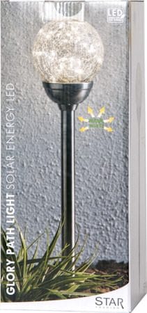 Glory solcellepinne 45 cm - sølvfarget/klar - Hagemøbler & utemiljø - Hagedekorasjon & utemiljø - Hagebelysning