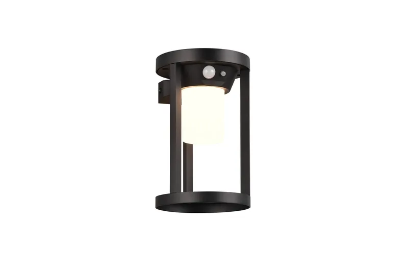 Solcellvägglampa Carmo Antracit Matte Black