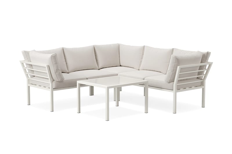 Ariany hjørnesofa utendørs 5-seters, Beige
