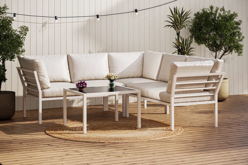 Ariany Sofagruppe 5-seter - Beige - Hagemøbler & utemiljø - Loungemøbler - Loungegrupper
