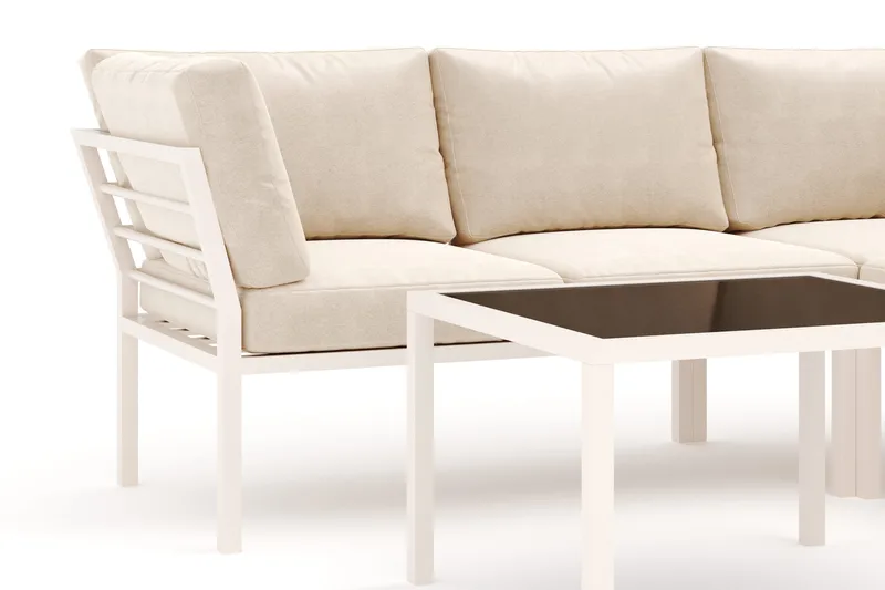 Ariany Sofagruppe 5-seter - Beige - Hagemøbler & utemiljø - Loungemøbler - Loungegrupper