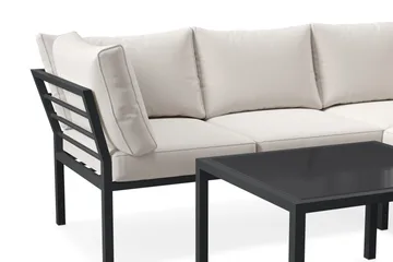 Ariany utendørs hjørnesofa - Svart - Hagemøbler & utemiljø - Loungemøbler - Loungegrupper