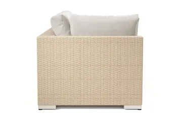 Bahamas Høyremodul Utendørs 140 cm - Beige - Hagemøbler & utemiljø - Øvrig hagemøbler - Moduler - Høyremodul hagesofa