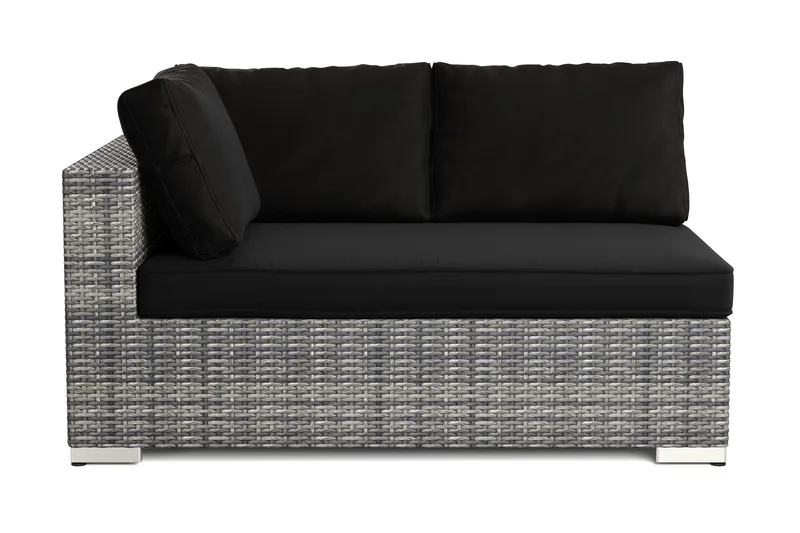 Bahamas Høyremodul Utendørs 140 cm i Kunstrotting, Grå