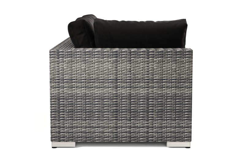 Bahamas Høyremodul Utendørs 140 cm i Kunstrotting - Grå - Hagemøbler & utemiljø - Øvrig hagemøbler - Moduler - Høyremodul hagesofa