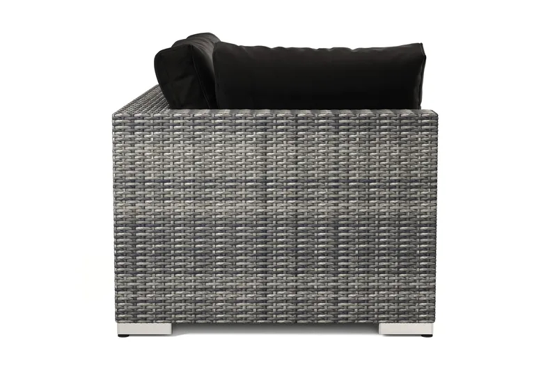 Bahamas Høyremodul Utendørs 140 cm i Kunstrotting - Grå - Hagemøbler & utemiljø - Øvrig hagemøbler - Moduler - Høyremodul hagesofa