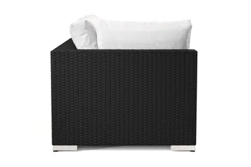 Bahamas Høyremodul Utendørs 140 cm i Kunstrotting - Svart - Hagemøbler & utemiljø - Øvrig hagemøbler - Moduler - Høyremodul hagesofa