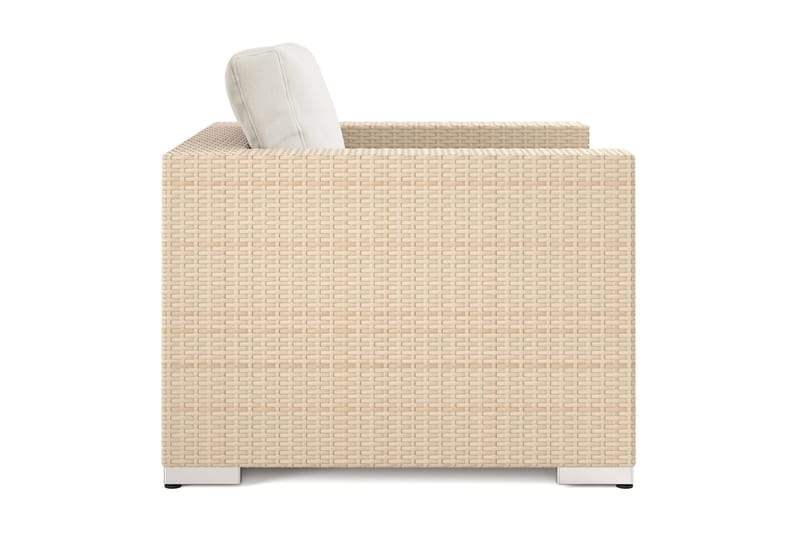 Bahamas Lounge Lenestol Utendørs i Kunstrotting - Beige - Hagemøbler & utemiljø - Loungemøbler - Loungestol utendørs