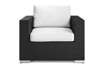 Bahamas Lounge Lenestol Utendørs i Kunstrotting - Svart - Hagemøbler & utemiljø - Loungemøbler - Loungestol utendørs