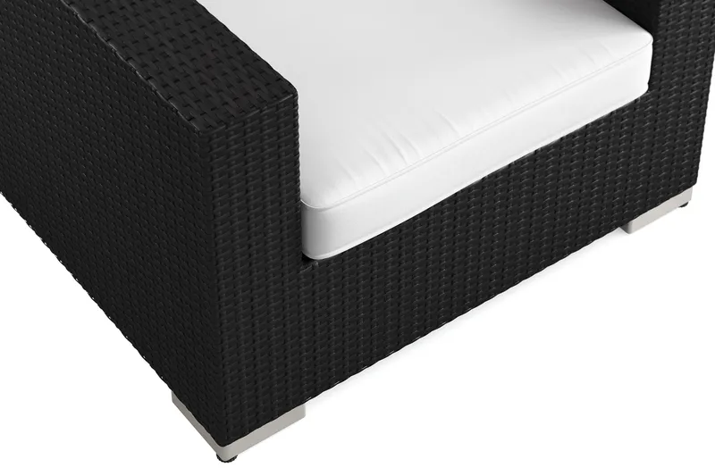 Bahamas Lounge Lenestol Utendørs i Kunstrotting - Svart - Hagemøbler & utemiljø - Loungemøbler - Loungestol utendørs