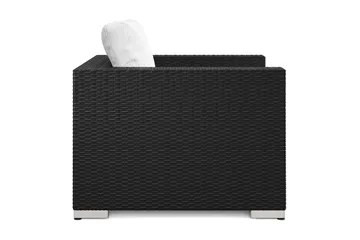 Bahamas Lounge Lenestol Utendørs i Kunstrotting - Svart - Hagemøbler & utemiljø - Loungemøbler - Loungestol utendørs