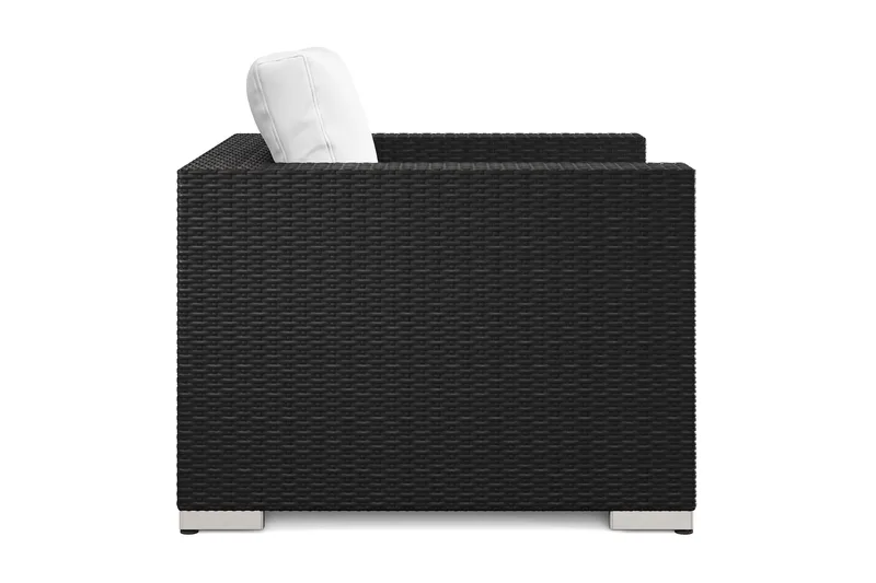 Bahamas Lounge Lenestol Utendørs i Kunstrotting - Svart - Hagemøbler & utemiljø - Loungemøbler - Loungestol utendørs