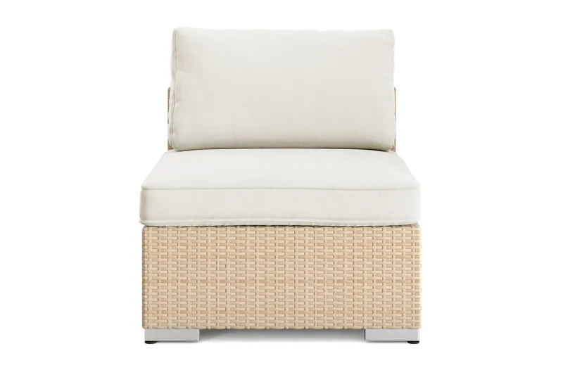 Bahamas Midtmodul Utendørs - Beige - Hagemøbler & utemiljø - Øvrig hagemøbler - Moduler - Midtmodul hagesofa