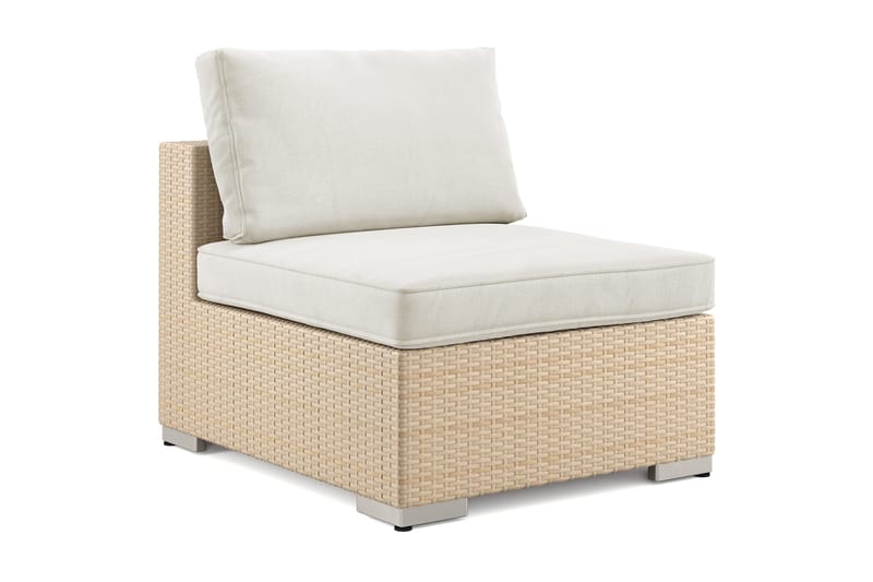 Bahamas Midtmodul Utendørs - Beige - Hagemøbler & utemiljø - Øvrig hagemøbler - Moduler - Midtmodul hagesofa