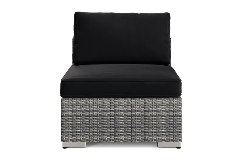 Bahamas Midtmodul Utendørs i Kunstrotting - Grå - Hagemøbler & utemiljø - Øvrig hagemøbler - Moduler - Midtmodul hagesofa