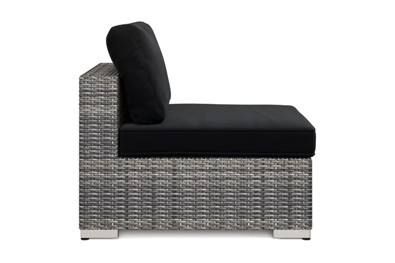 Bahamas Midtmodul Utendørs i Kunstrotting - Grå - Hagemøbler & utemiljø - Øvrig hagemøbler - Moduler - Midtmodul hagesofa