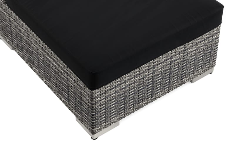 Bahamas Midtmodul Utendørs i Kunstrotting - Grå - Hagemøbler & utemiljø - Øvrig hagemøbler - Moduler - Midtmodul hagesofa