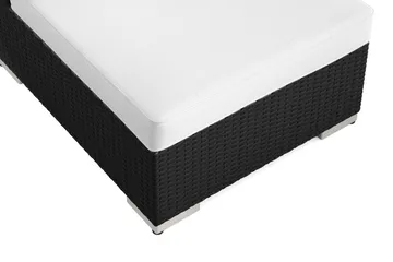 Bahamas Midtmodul Utendørs i Kunstrotting - Svart - Hagemøbler & utemiljø - Øvrig hagemøbler - Moduler - Midtmodul hagesofa