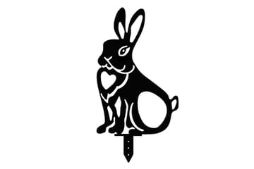 Dekorativt hage metalltilbehør sett Jarielhaven Svart - Svart - Hagemøbler & utemiljø - Hagedekorasjon & utemiljø - Hagefigurer & hagepynt