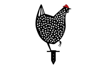 Dekorativt hage metalltilbehør sett Kyllinger Svart - Svart - Hagemøbler & utemiljø - Hagedekorasjon & utemiljø - Hagefigurer & hagepynt