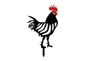 Dekorativt hage metalltilbehør sett Kyllingfamilie Svart Fire deler - Fire deler - Hagemøbler & utemiljø - Hagedekorasjon & utemiljø - Hagefigurer & hagepynt