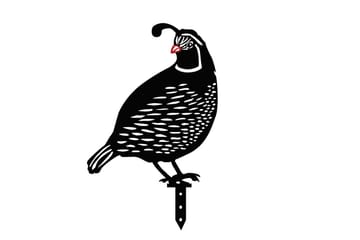 Dekorativt hage metalltilbehør sett Vaktler Svart - Svart - Hagemøbler & utemiljø - Hagedekorasjon & utemiljø - Hagefigurer & hagepynt