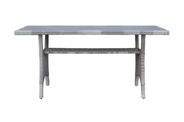 James Light Stor L-formet Vendbar Loungegruppe for Utendørs i Kunstrotting med Oppbevaring og Grå Puter - Grå - Hagemøbler & utemiljø - Loungemøbler - Loungegrupper