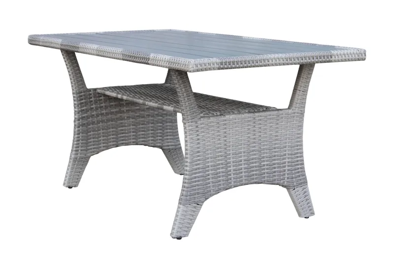 James Light Stor L-formet Vendbar Loungegruppe for Utendørs i Kunstrotting med Oppbevaring og Grå Puter - Grå - Hagemøbler & utemiljø - Loungemøbler - Loungegrupper