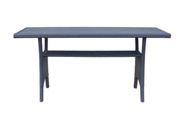 James Light Stor L-formet Vendbar Loungegruppe for Utendørs i Kunstrotting med Oppbevaring og Hvite Puter - Svart - Hagemøbler & utemiljø - Loungemøbler - Loungegrupper