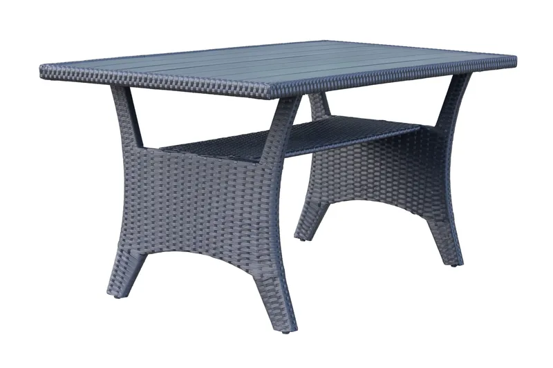 James Light Stor L-formet Vendbar Loungegruppe for Utendørs i Kunstrotting med Oppbevaring og Hvite Puter - Svart - Hagemøbler & utemiljø - Loungemøbler - Loungegrupper