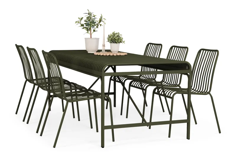Jarva spisebord utendørs 200 cm - Grønn - Hagemøbler & utemiljø - Hagebord - Spisebord ute