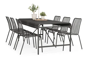 Jarva spisebord utendørs 200 cm - Svart - Hagemøbler & utemiljø - Hagebord - Spisebord ute