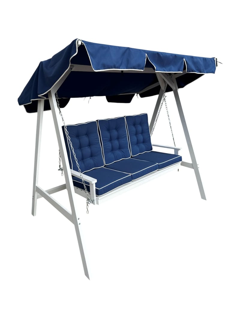 Landet Hageshuske 195x125x159 inkl. Tak - Hvit - Hagemøbler & utemiljø - Utesofa - Hammock