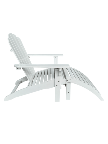 Landet Solstol Utendørs - Hvit - Hagemøbler & utemiljø - Stoler & Lenestoler - Solstoler - Dekkstol