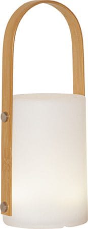 Lisa Lykt 12 cm - hvit og naturfarget - Hagemøbler & utemiljø - Hagedekorasjon & utemiljø - Hagefigurer & hagepynt - Utelykt