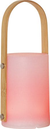 Lisa Lykt 12 cm - hvit og naturfarget - Hagemøbler & utemiljø - Hagedekorasjon & utemiljø - Hagefigurer & hagepynt - Utelykt