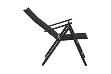 Maggie polstret regulerbar utestol - Svart - Hagemøbler & utemiljø - Stoler & Lenestoler - Posisjonsstoler