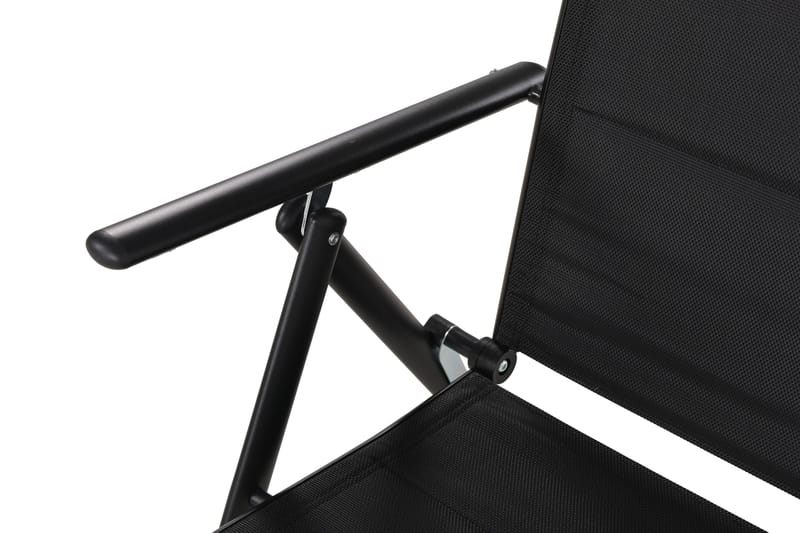 Maggie polstret regulerbar utestol - Svart - Hagemøbler & utemiljø - Stoler & Lenestoler - Posisjonsstoler