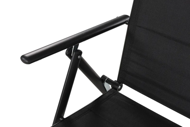 Maggie polstret regulerbar utestol - Svart - Hagemøbler & utemiljø - Stoler & Lenestoler - Posisjonsstoler