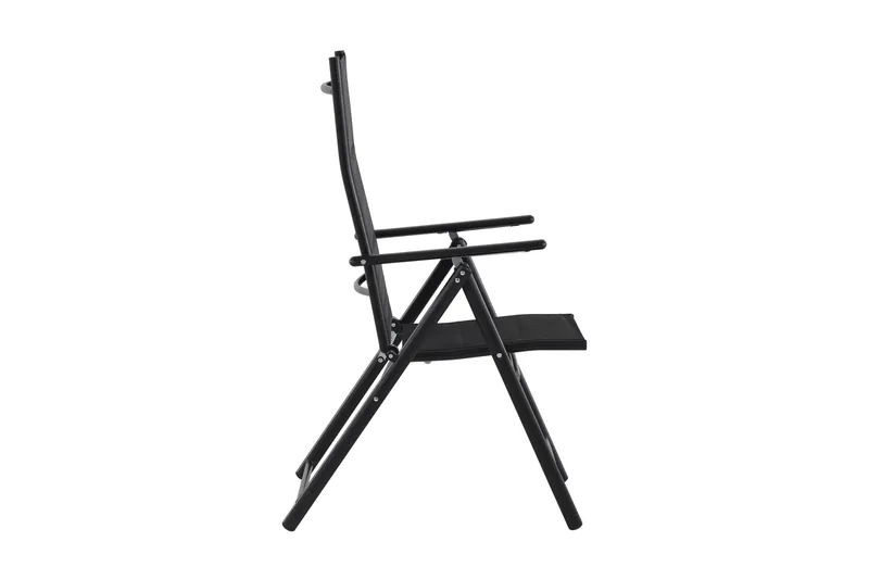 Maggie polstret regulerbar utestol - Svart - Hagemøbler & utemiljø - Stoler & Lenestoler - Posisjonsstoler