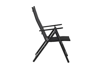 Maggie polstret regulerbar utestol - Svart - Hagemøbler & utemiljø - Stoler & Lenestoler - Posisjonsstoler