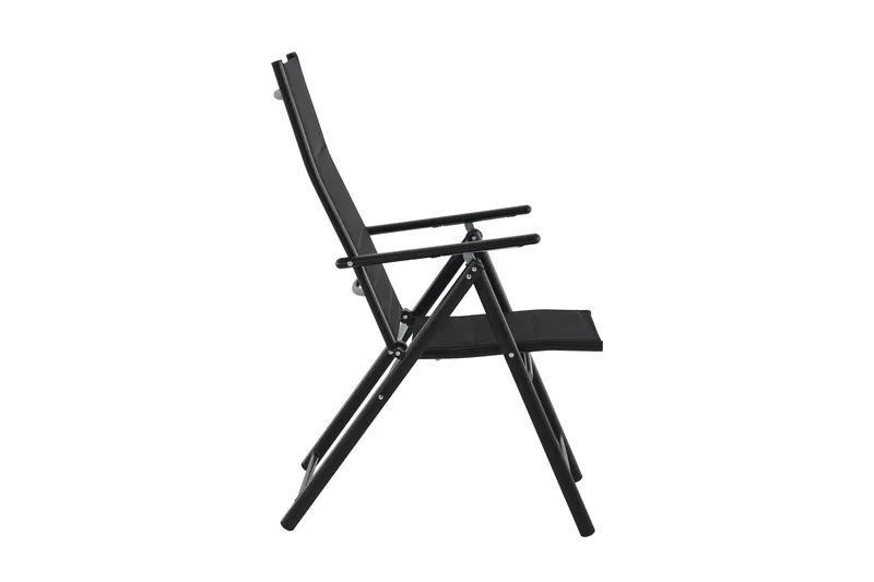 Maggie polstret regulerbar utestol - Svart - Hagemøbler & utemiljø - Stoler & Lenestoler - Posisjonsstoler