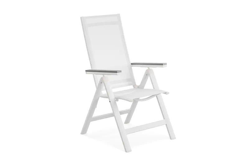 Monaco Light regulerbar stol utendørs, Hvit