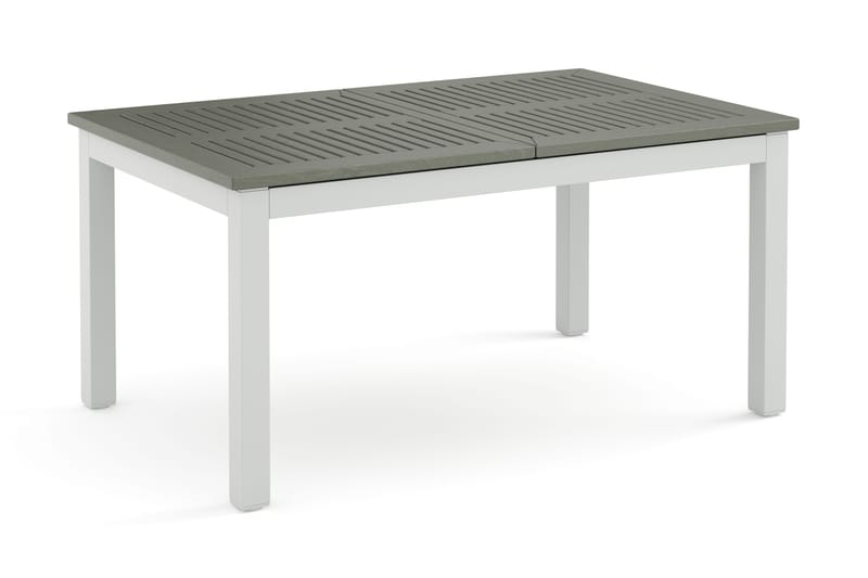 Monaco uttrekkbart utendørsbord 150–250x90 cm, Hvit/Grå