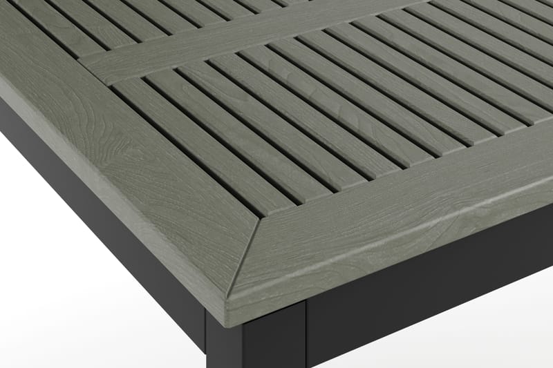 Monaco uttrekkbart utendørsbord 150–250x90 cm - Svart/Grå - Hagemøbler & utemiljø - Hagebord - Spisebord ute