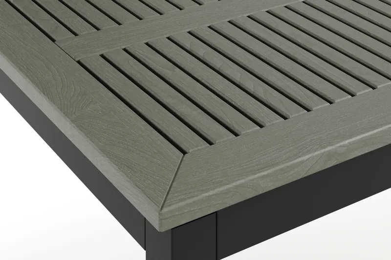 Monaco uttrekkbart utendørsbord 150–250x90 cm - Svart/Grå - Hagemøbler & utemiljø - Hagebord - Spisebord ute