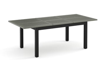 Monaco uttrekkbart utendørsbord 150–250x90 cm - Svart/Grå - Hagemøbler & utemiljø - Hagebord - Spisebord ute